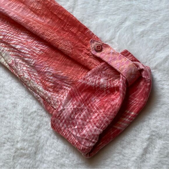 David Cline Crushed Long Sleeve Snap Down Shirt Size Small - Picture 6 of 11